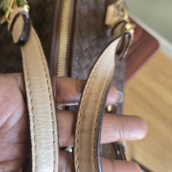 Michael Kors Brown Woven Handbag